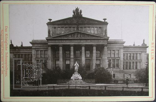 Kgl. Schauspielhaus, Kunstverl. Robert Prager Berlin S. W., 1888, Privatslg